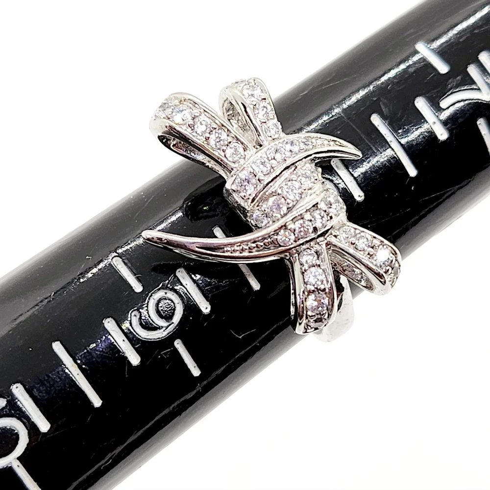 Beautiful Sterling Silver Bow Ring NWT - Picture 6 of 8